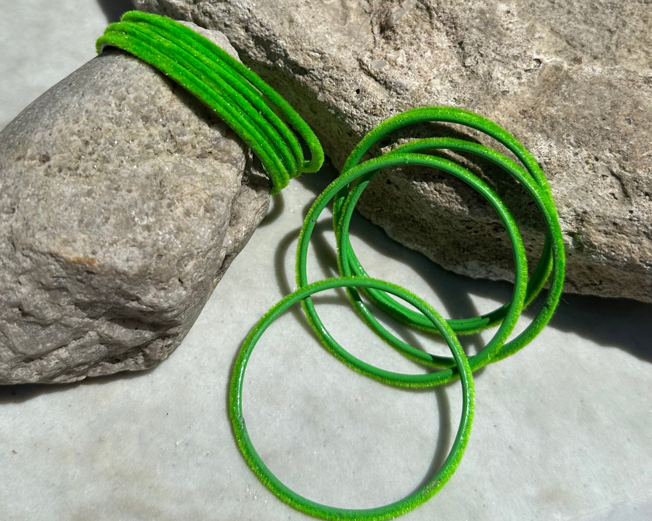 Velvet bangles size 2.4