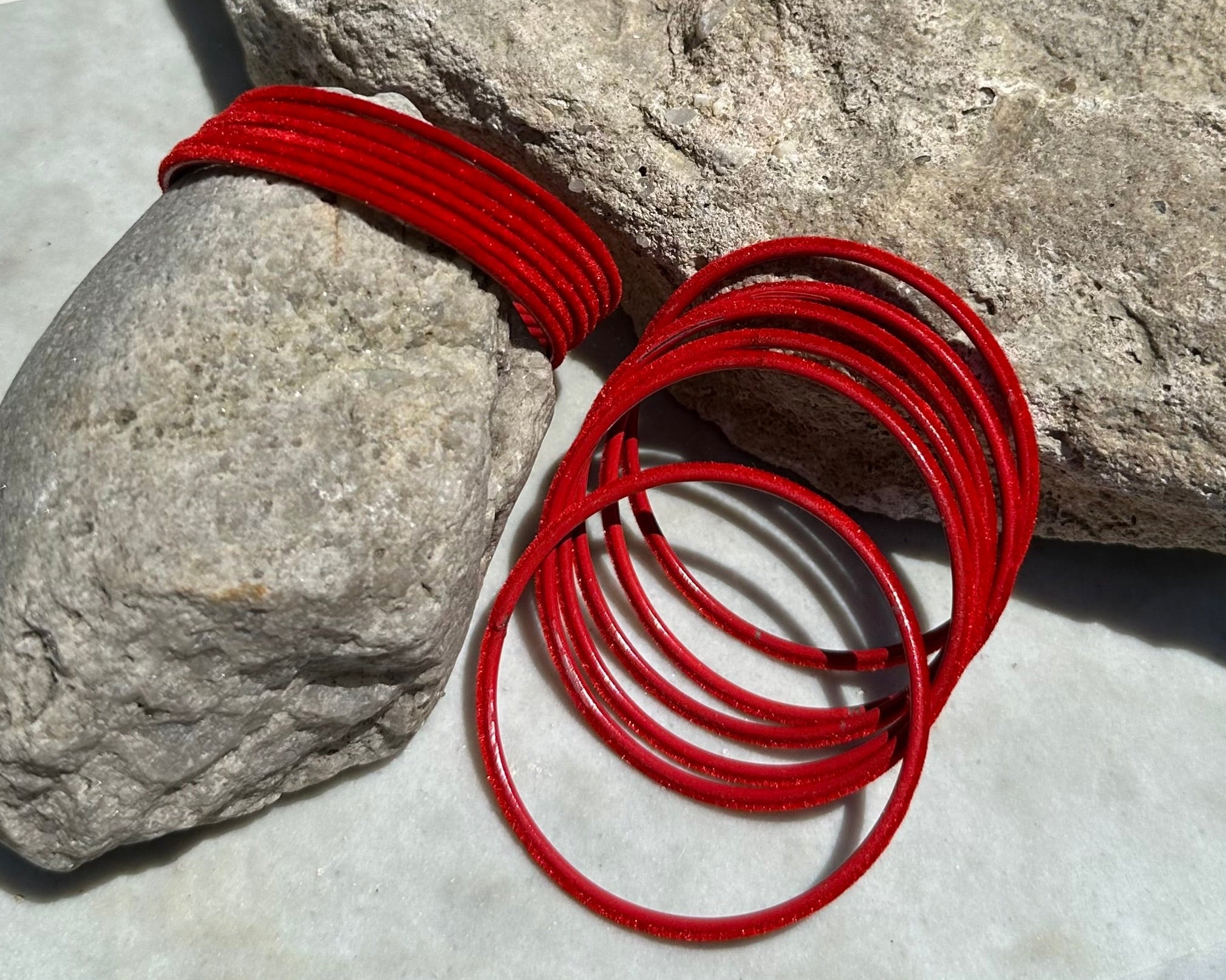 Velvet bangles size 2.4