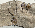 Waterfall Inspired Pendant Set