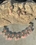 Pink Choker Necklace Set