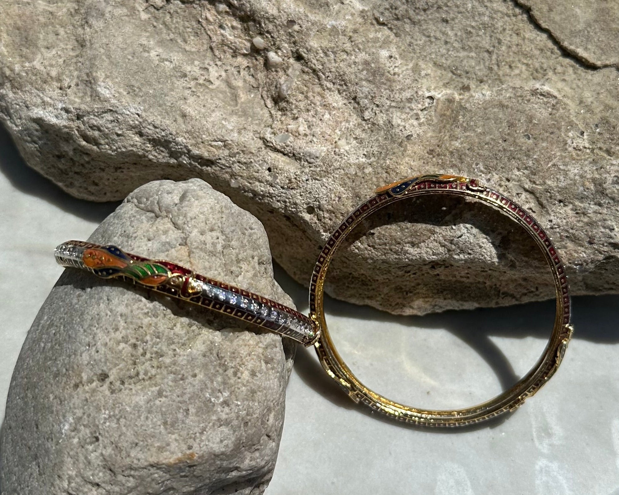 Peacock Bangle (size 2.8)