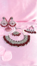 Burgundy Chand Bridal Set
