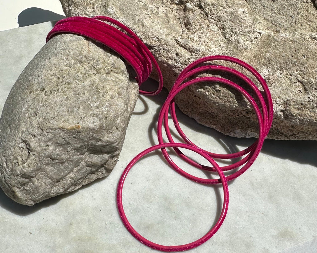 Velvet bangles size 2.4