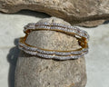 Golden Ripple Bangle (Size 2.6)