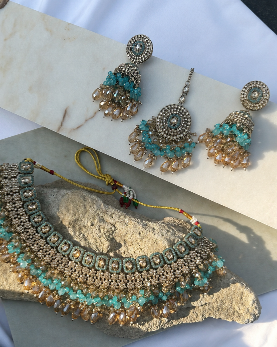 Aqua Necklace Set