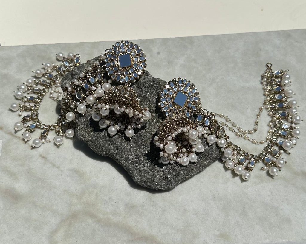 Mirrored Hair Chain set