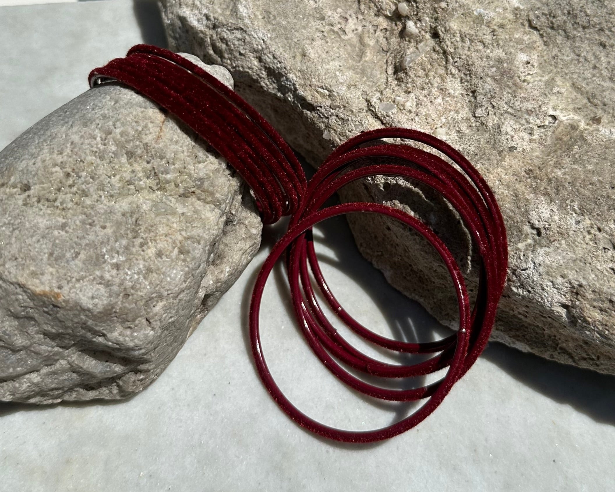 Velvet bangles size 2.4
