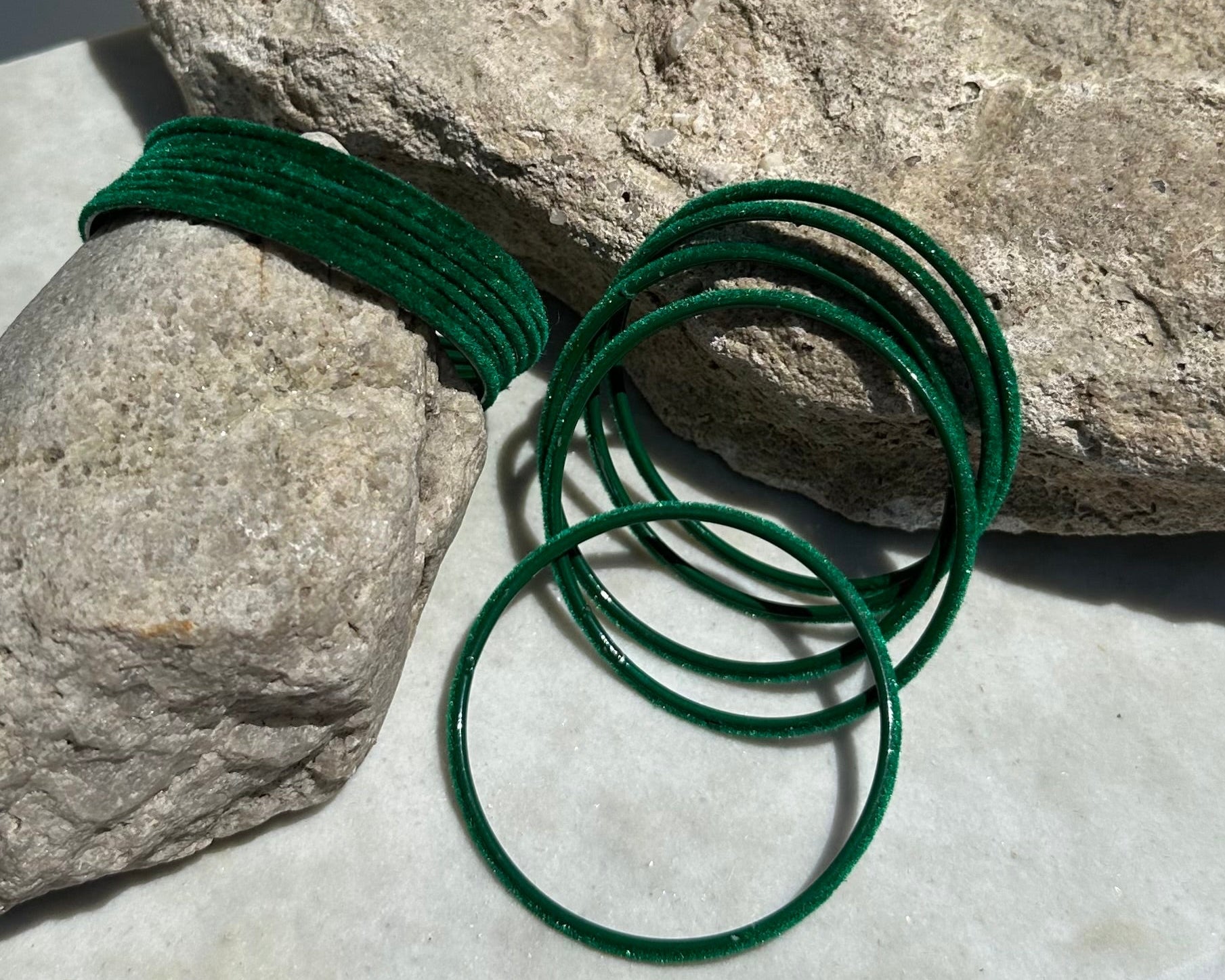 Velvet bangles size 2.4