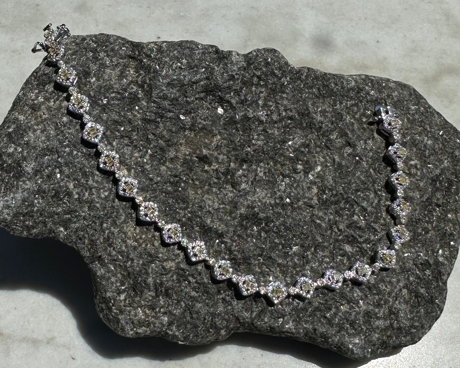 Yellow Stone Tennis Bracelet