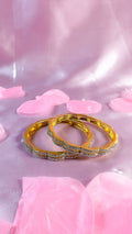 Golden Ripple Bangle (Size 2.6)