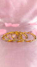 Twisted Pavé Bangle set (Size 2.4)