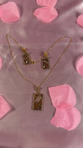 Vintage Geometric Necklace Set