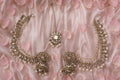 Mirrored Hair Chain Earrings With Maangtikka