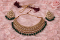 Dark Green Choker Necklace set