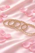 Mirror and stone bangle set