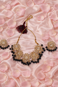 Black and Gold Plated Necklace Set