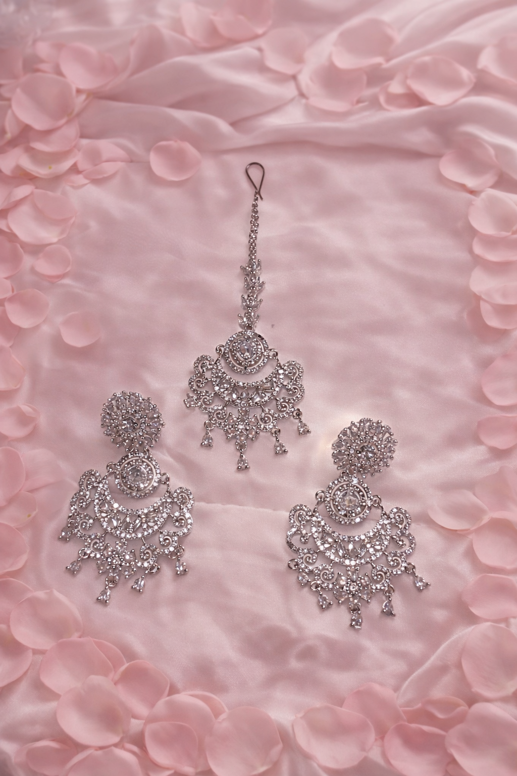 Chandbali Set Silver